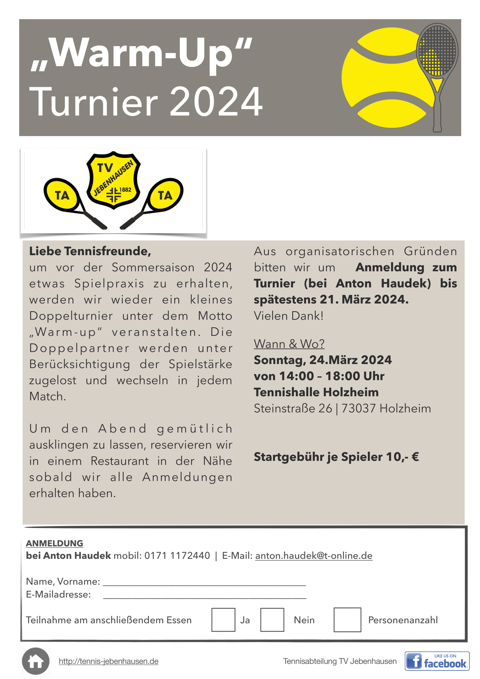 TATVJ Warm Up Turnier 2024